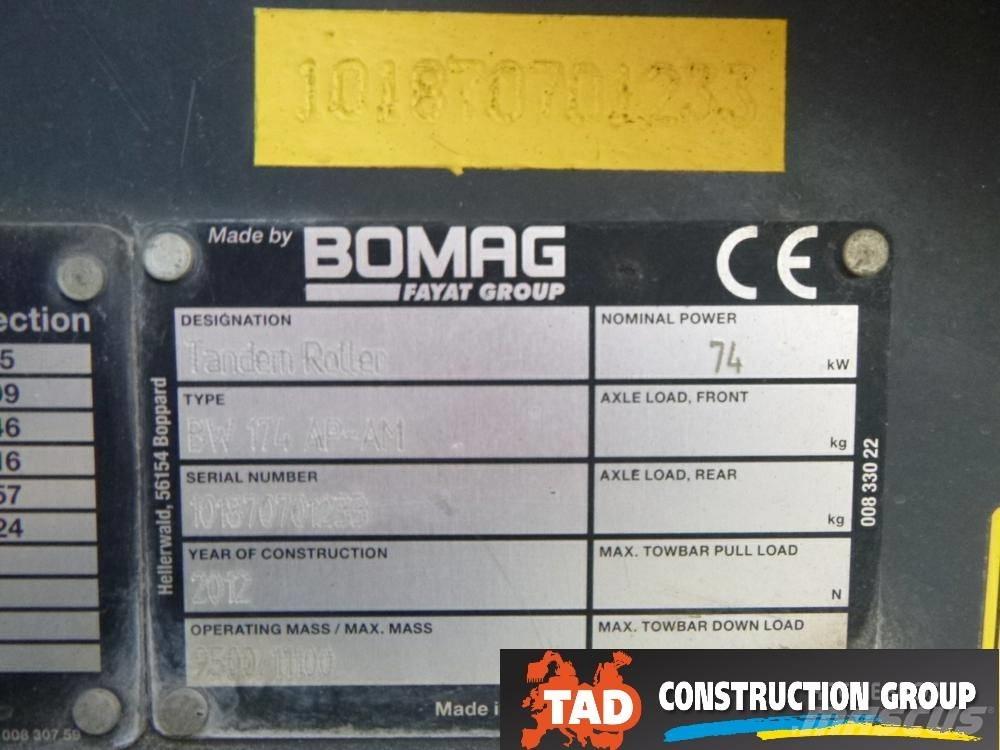 Bomag BW 174 AD AM Divvalču grunts veltņi