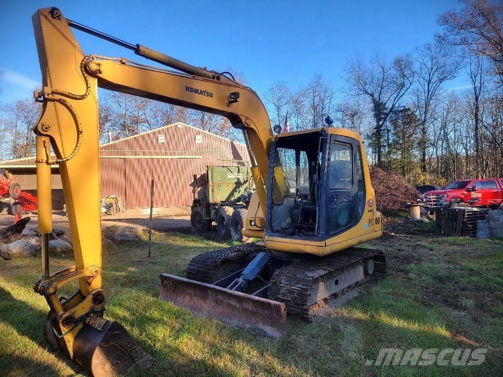 Komatsu PC 60-7E Kāpurķēžu ekskavatori