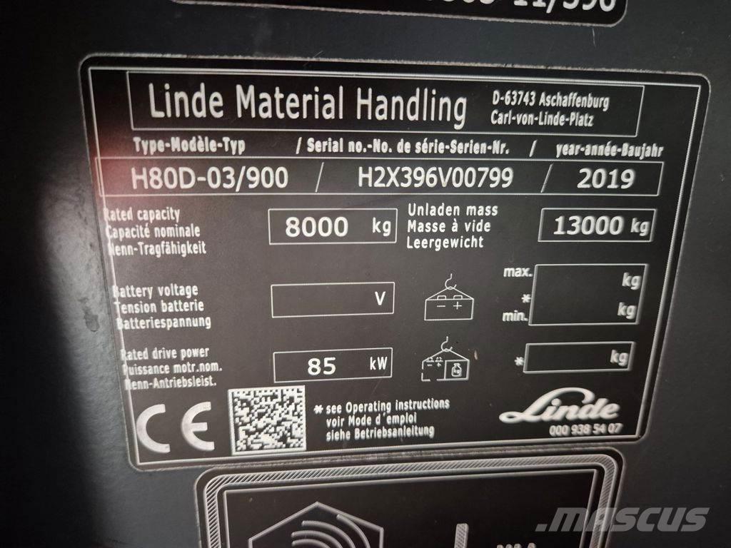 Linde H80D-03/900 Tehnika ar dīzeļa dzinēju