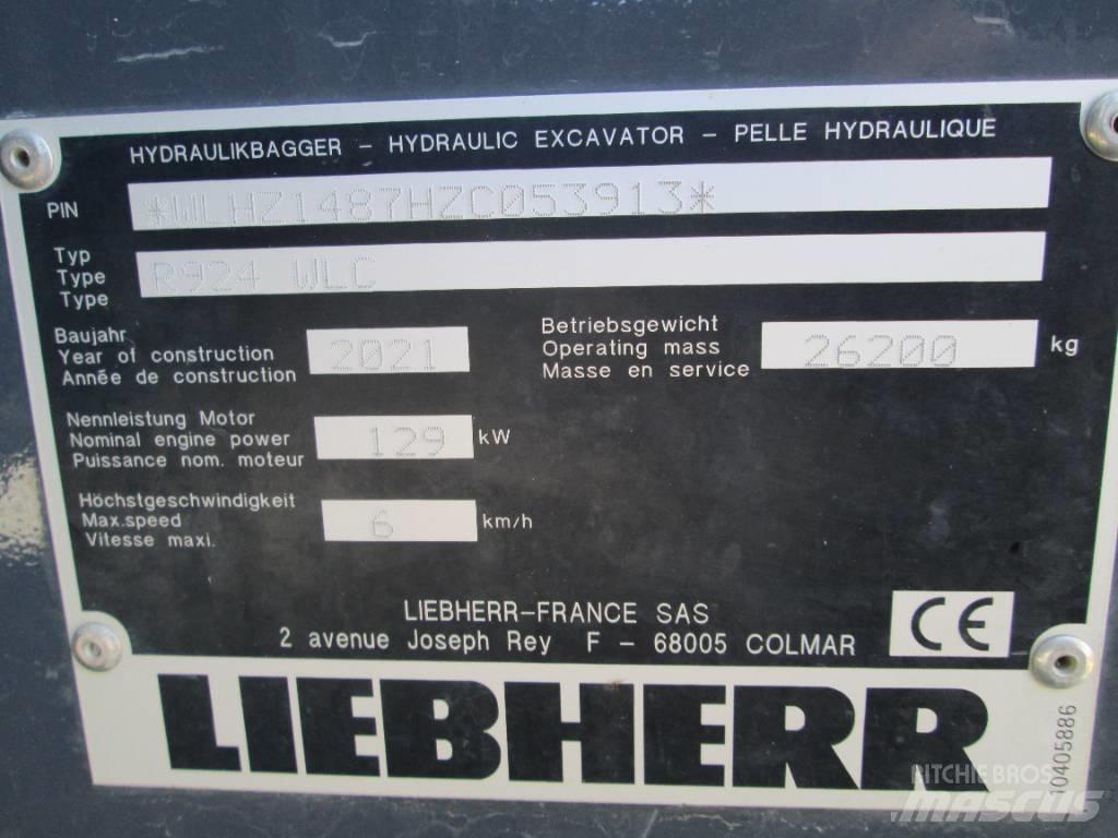 Liebherr R 924 G8 Kāpurķēžu ekskavatori