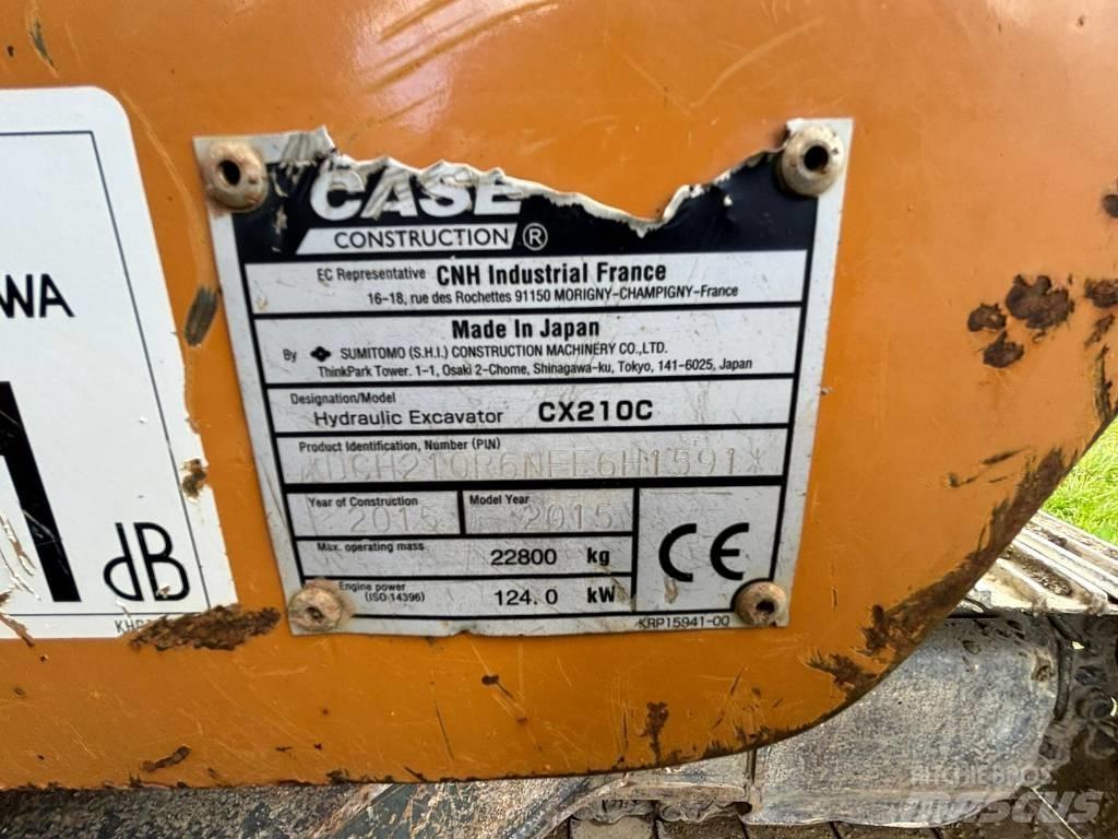 CASE CX 210 C Kāpurķēžu ekskavatori