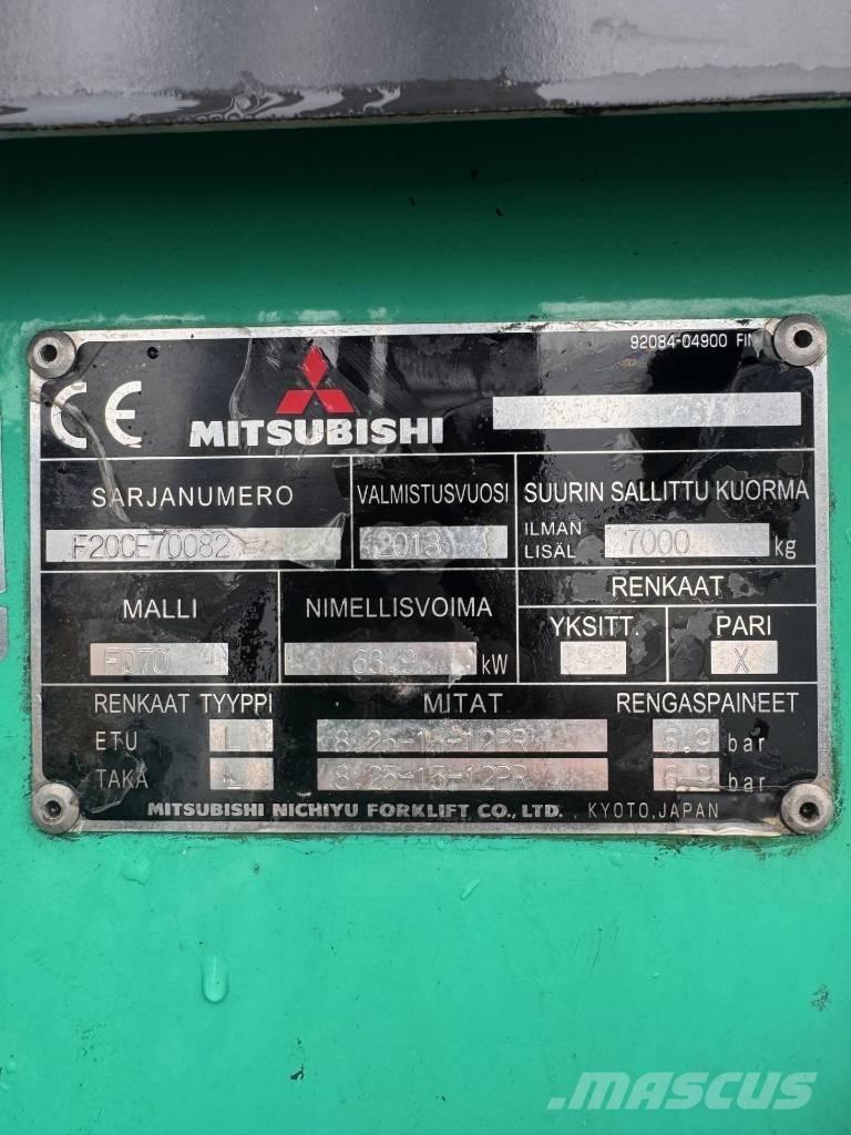 Mitsubishi FD 70 Tehnika ar dīzeļa dzinēju