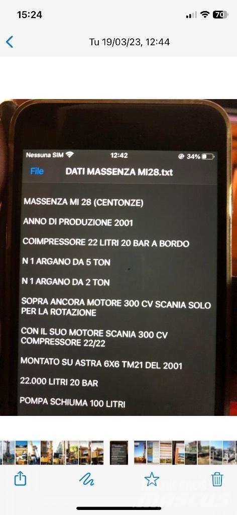 Massenza Mi 28 Akas urbšanas iekārtas
