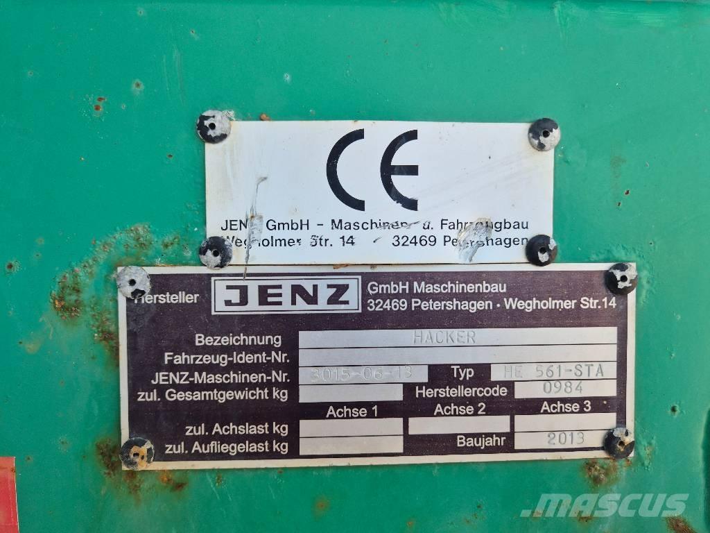JENZ HE561STA Koksnes šķeldotāji
