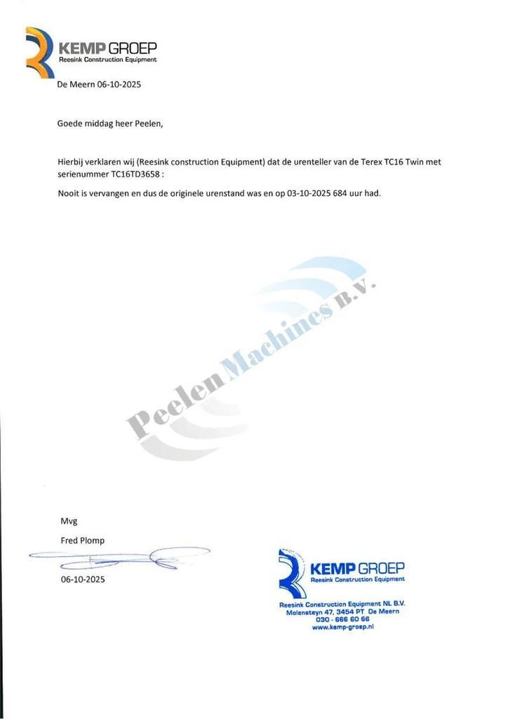 Terex TC16 Mini ekskavatori < 7 t