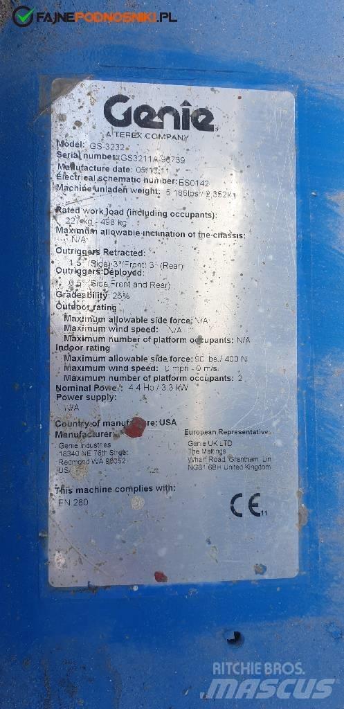 Genie GS 3232 Šķerveida pacēlāji