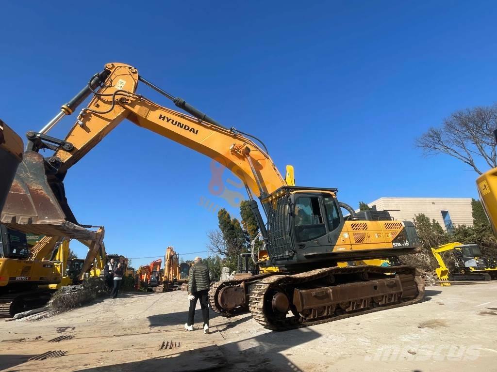 Hyundai Robex 520 VS Kāpurķēžu ekskavatori