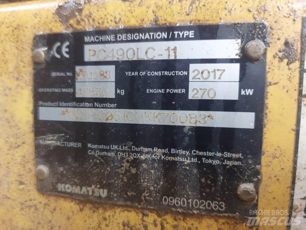 Komatsu PC490LC-11 Kāpurķēžu ekskavatori