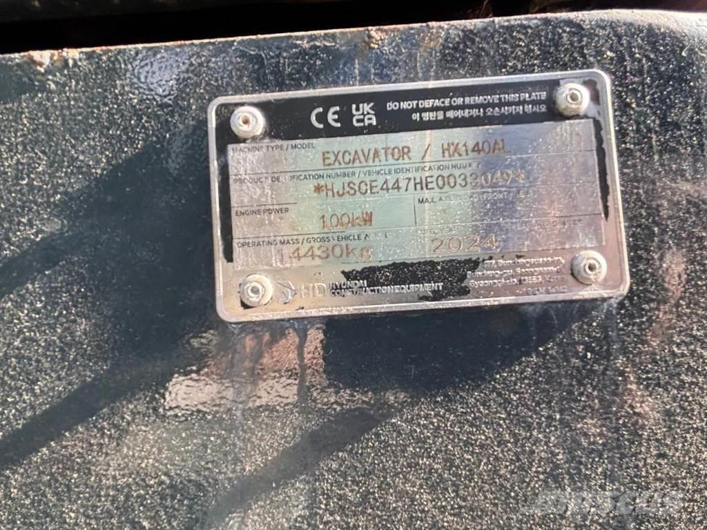 Hyundai HX140AL Kāpurķēžu ekskavatori