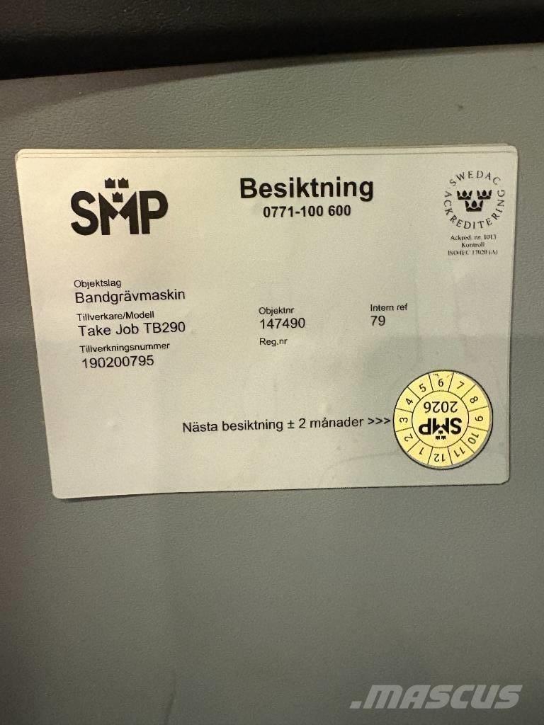 Takeuchi TB290 Vidēja lieluma ekskavatori 7 t - 12 t