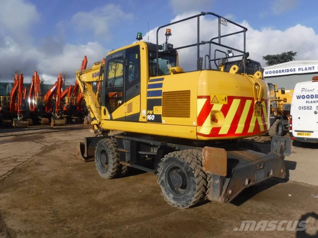 Komatsu PW 160-11 Ekskavatori uz riteņiem