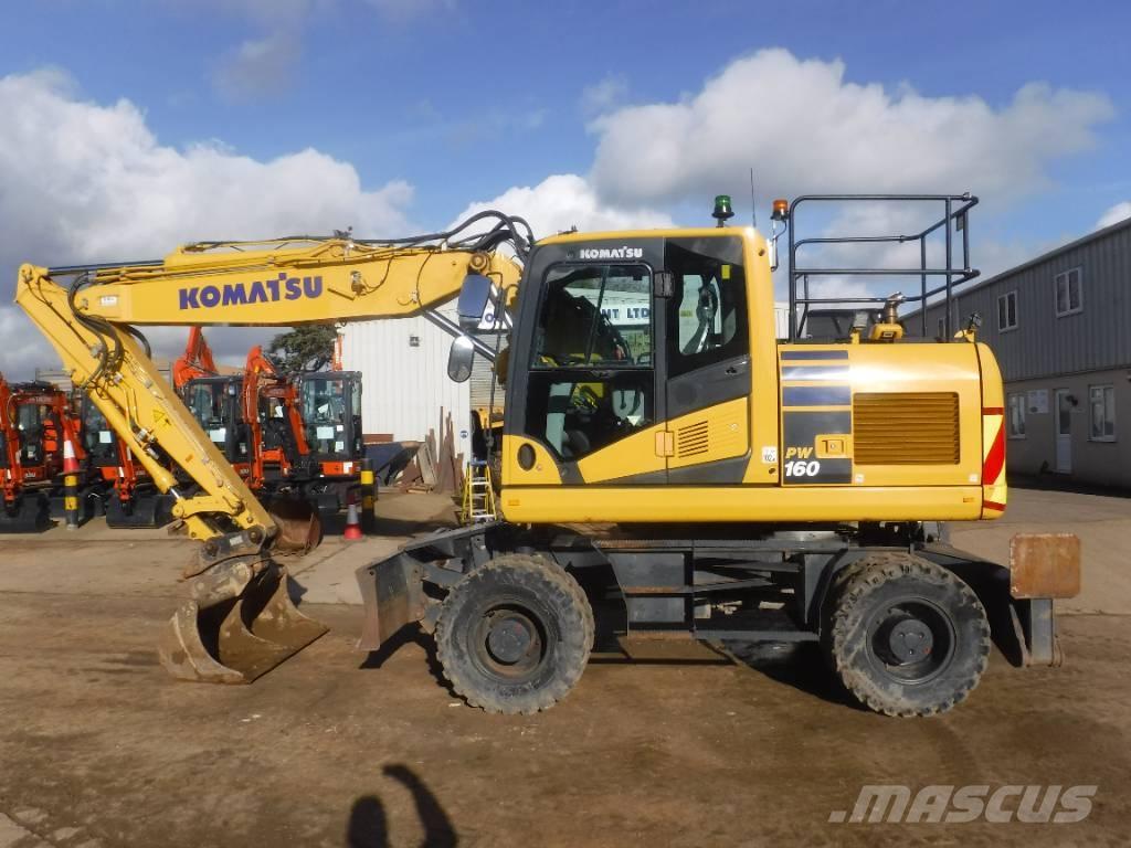 Komatsu PW 160-11 Ekskavatori uz riteņiem