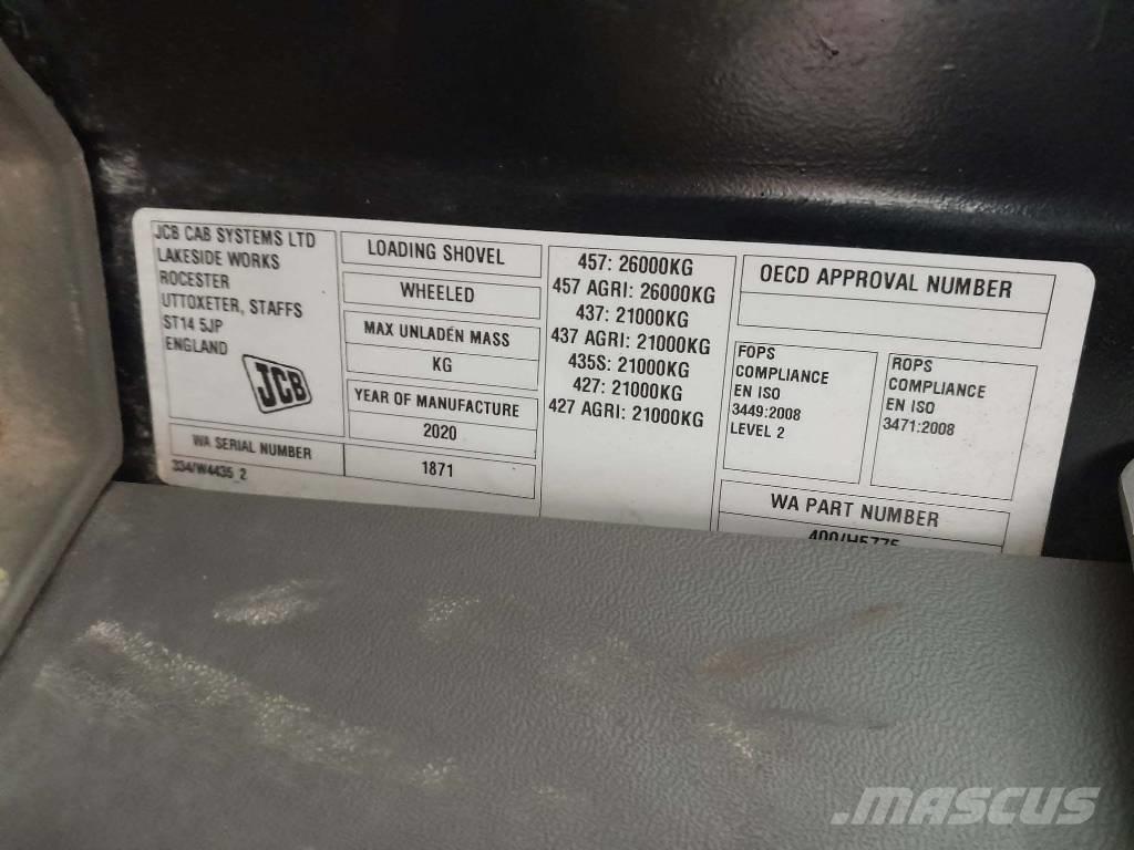 JCB 457 ZX Iekrāvēji uz riteņiem