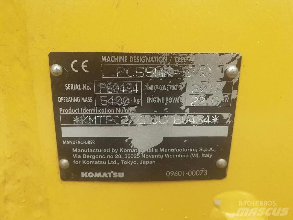 Komatsu PC 55 MR-5 Kāpurķēžu ekskavatori