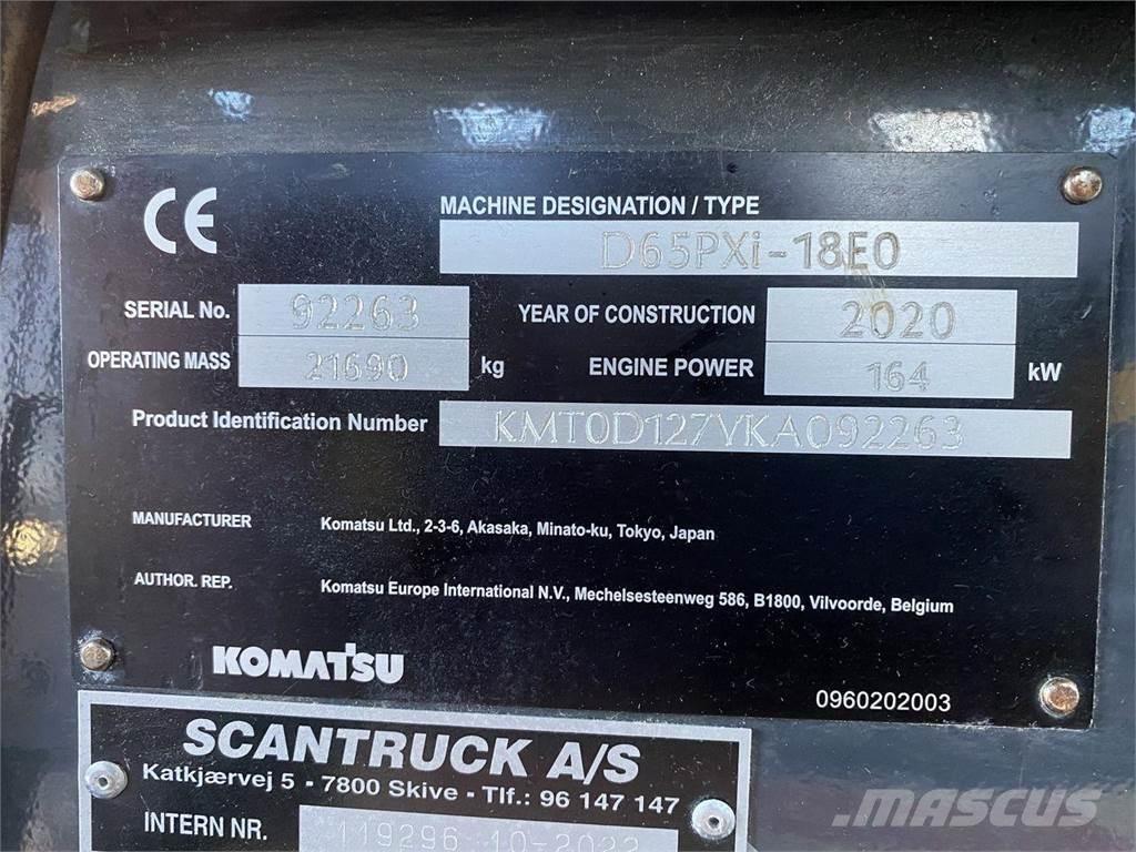 Komatsu D65PXI-18 Kāpurķēžu buldozeri