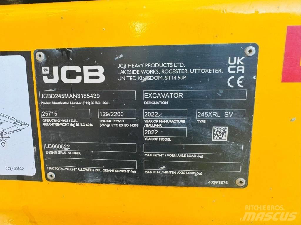 JCB 245 XR Kāpurķēžu ekskavatori