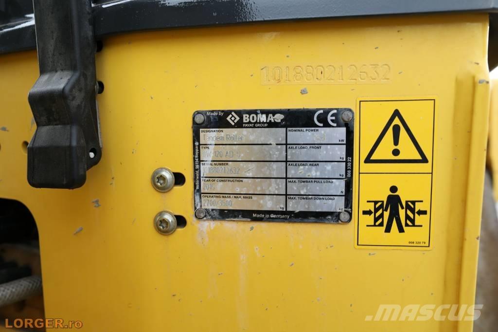 Bomag BW 120 AD-5 Divvalču grunts veltņi