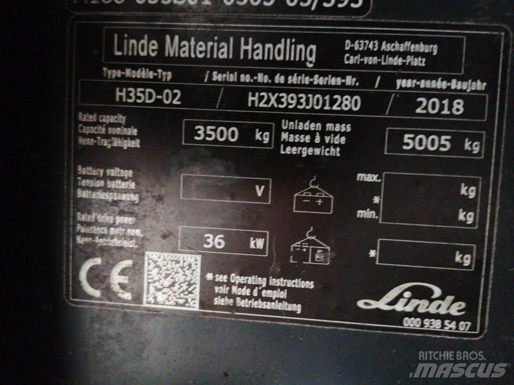 Linde H35D-02 Tehnika ar dīzeļa dzinēju