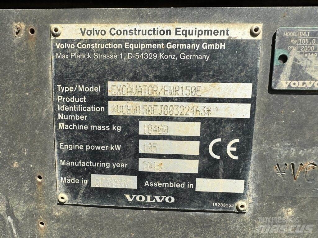 Volvo EWR150E Ekskavatori uz riteņiem