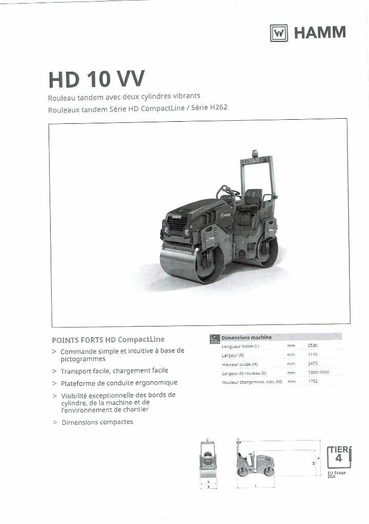 Hamm HD 10 VV Divvalču grunts veltņi