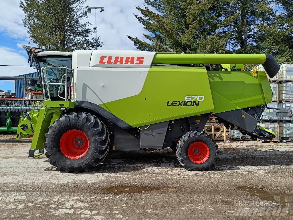 CLAAS Lexion 670 Ražas novākšanas kombaini
