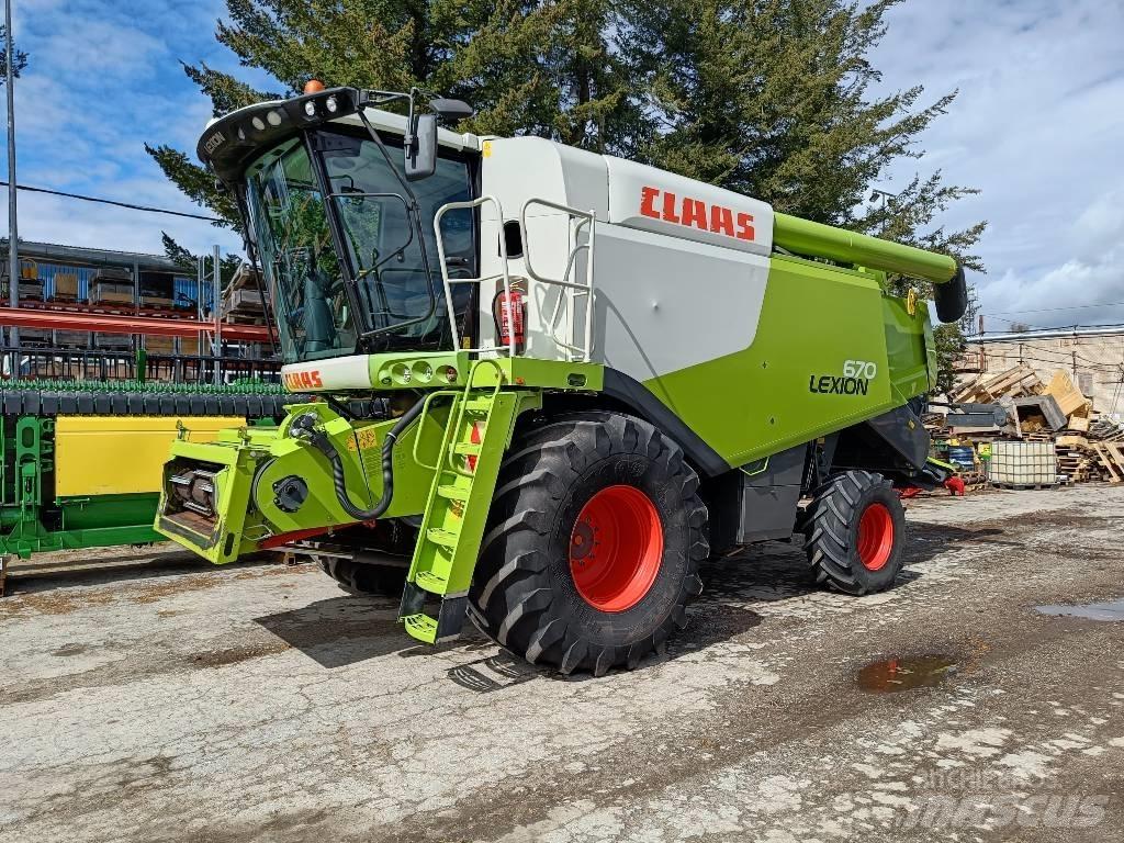CLAAS Lexion 670 Ražas novākšanas kombaini