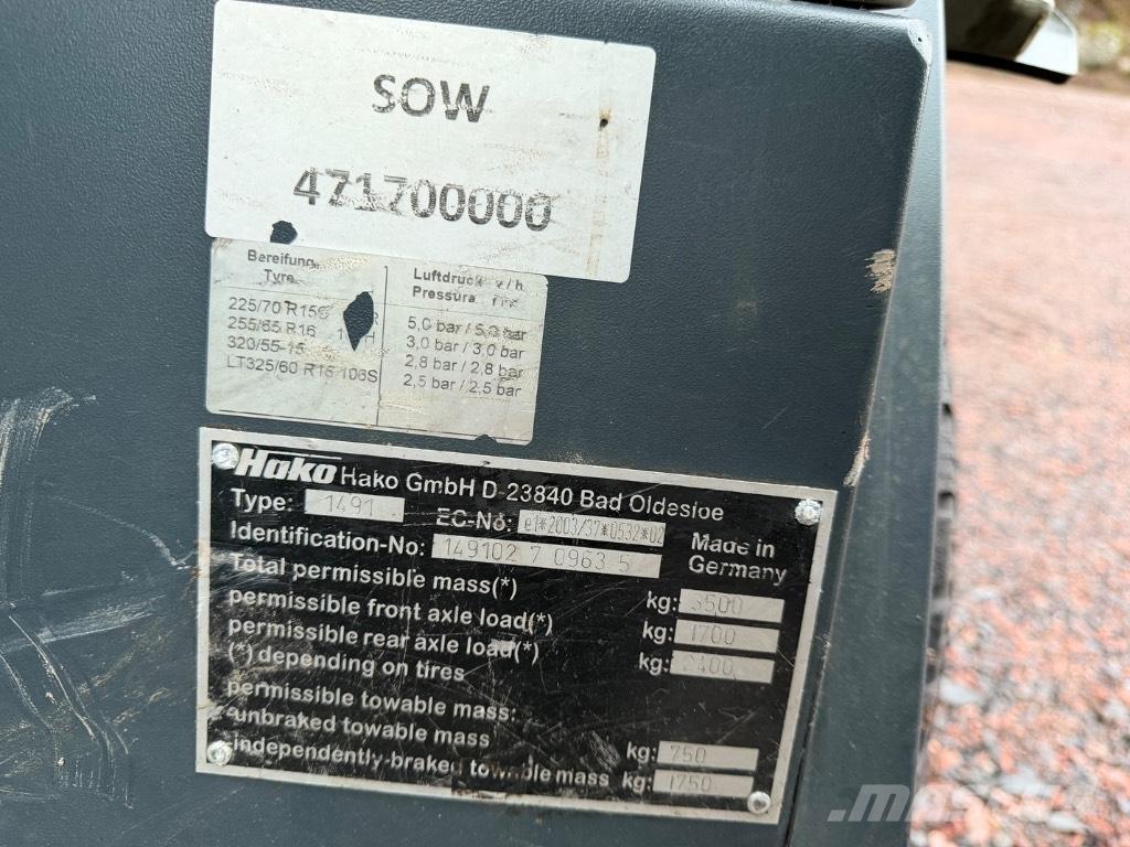 Hako Citymaster 1600 Ielu tīrīšanas mašīnas