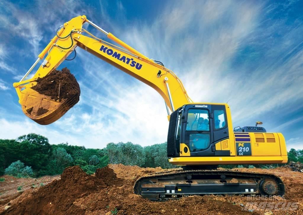 Komatsu PC 210 LC Kāpurķēžu ekskavatori