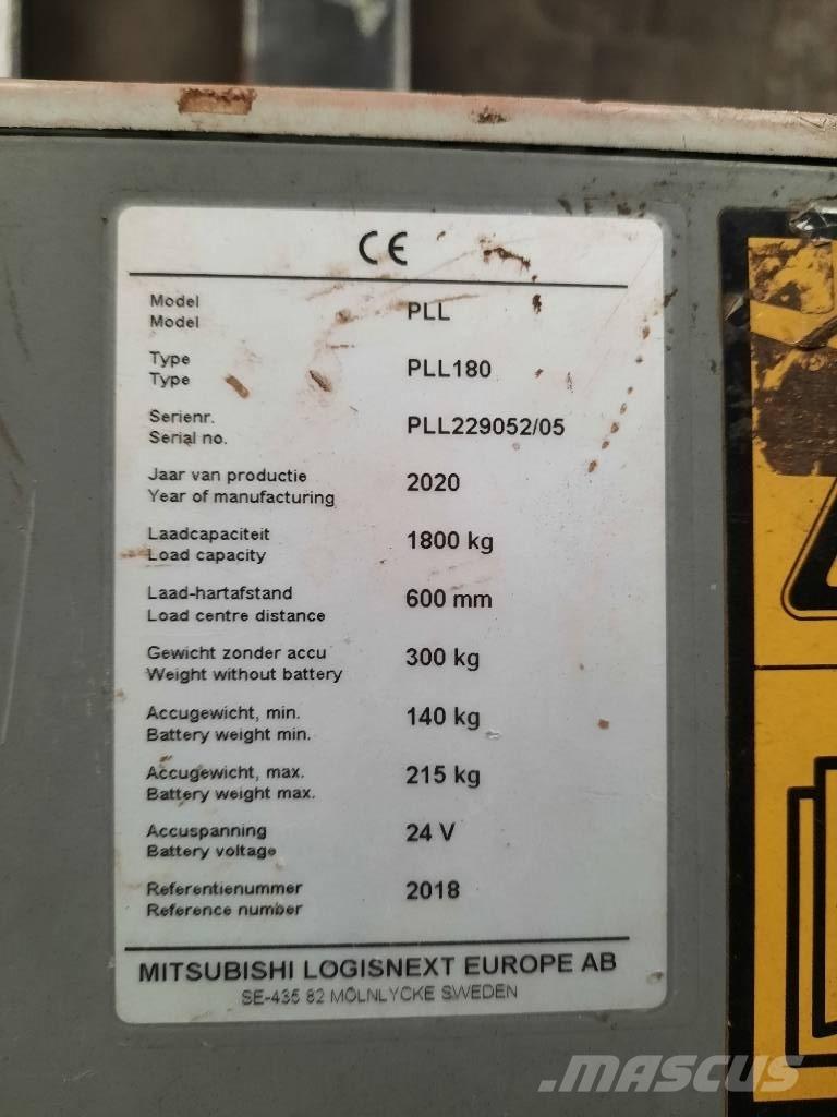 UniCarriers PLL180 Zemie palešu pacēlāji