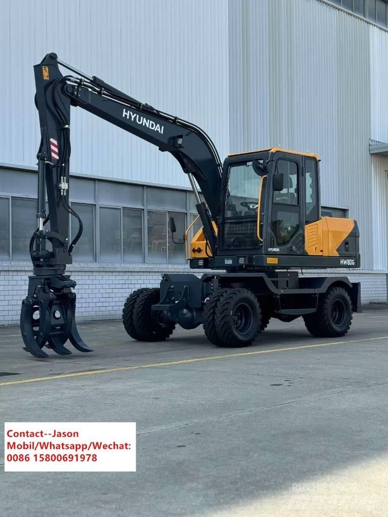 Hyundai HW80 Ekskavatori uz riteņiem