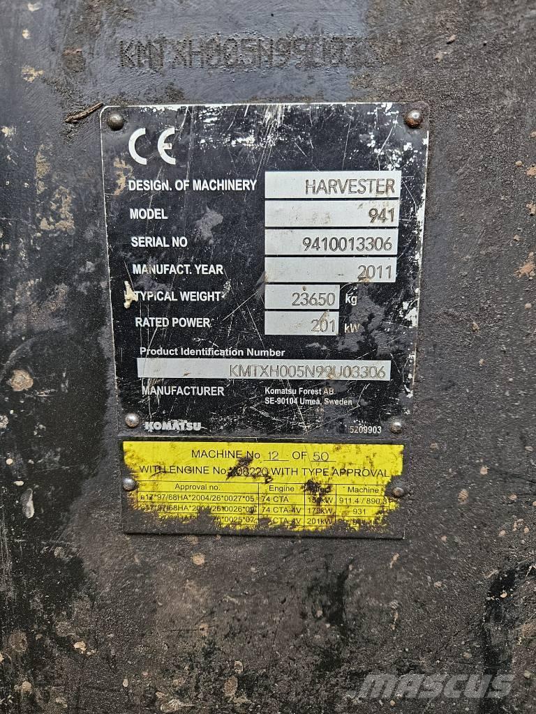 Komatsu 941 Harvesteri