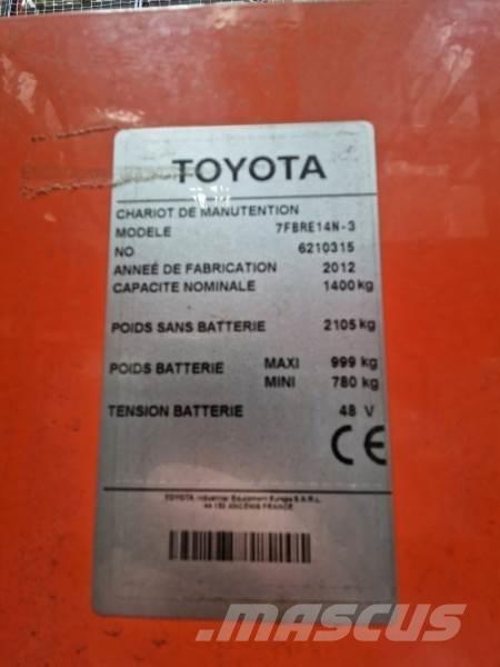 Toyota 7FBRE14N Pašgājēji krautnētāji