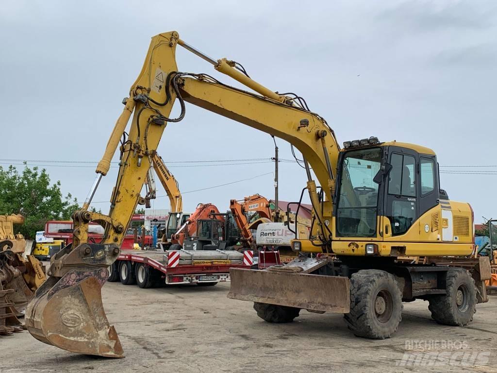 Komatsu PW 140-7 Ekskavatori uz riteņiem