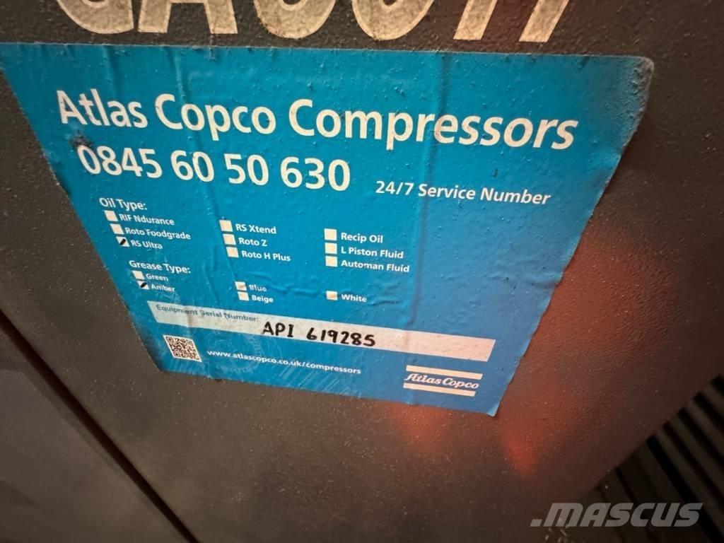 Atlas Copco GA90FF Būvniecība- Citi