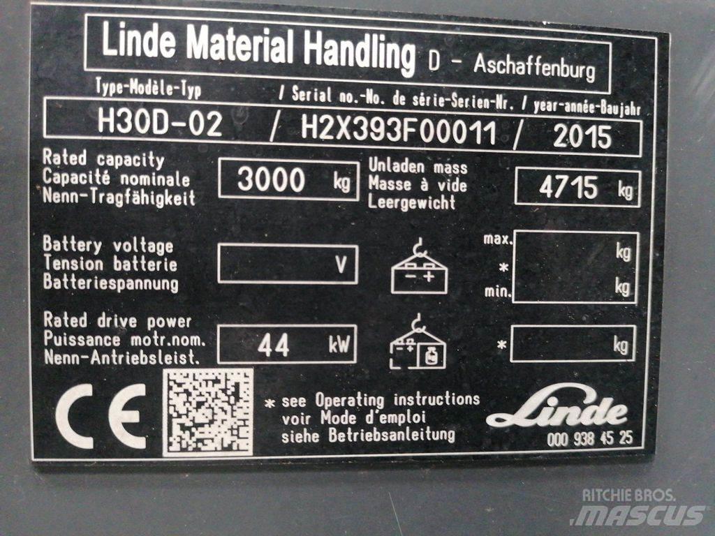 Linde H30D-02 Tehnika ar dīzeļa dzinēju