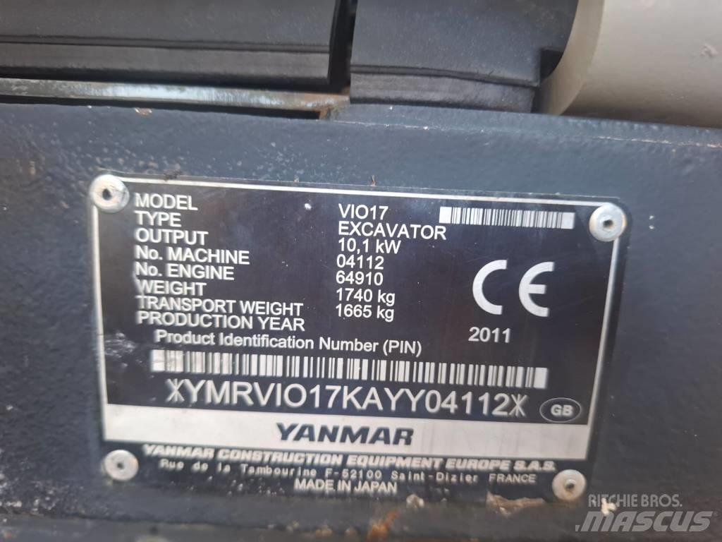 Yanmar Vio 17 Mini ekskavatori < 7 t