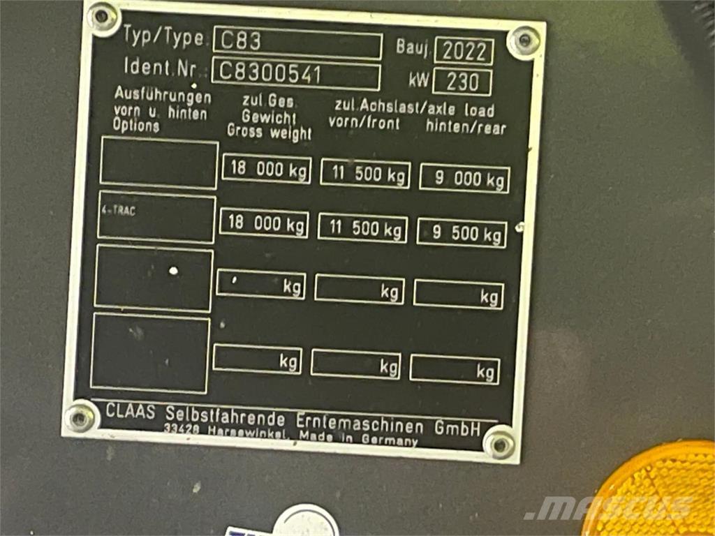 CLAAS Lexion 760 Ražas novākšanas kombaini