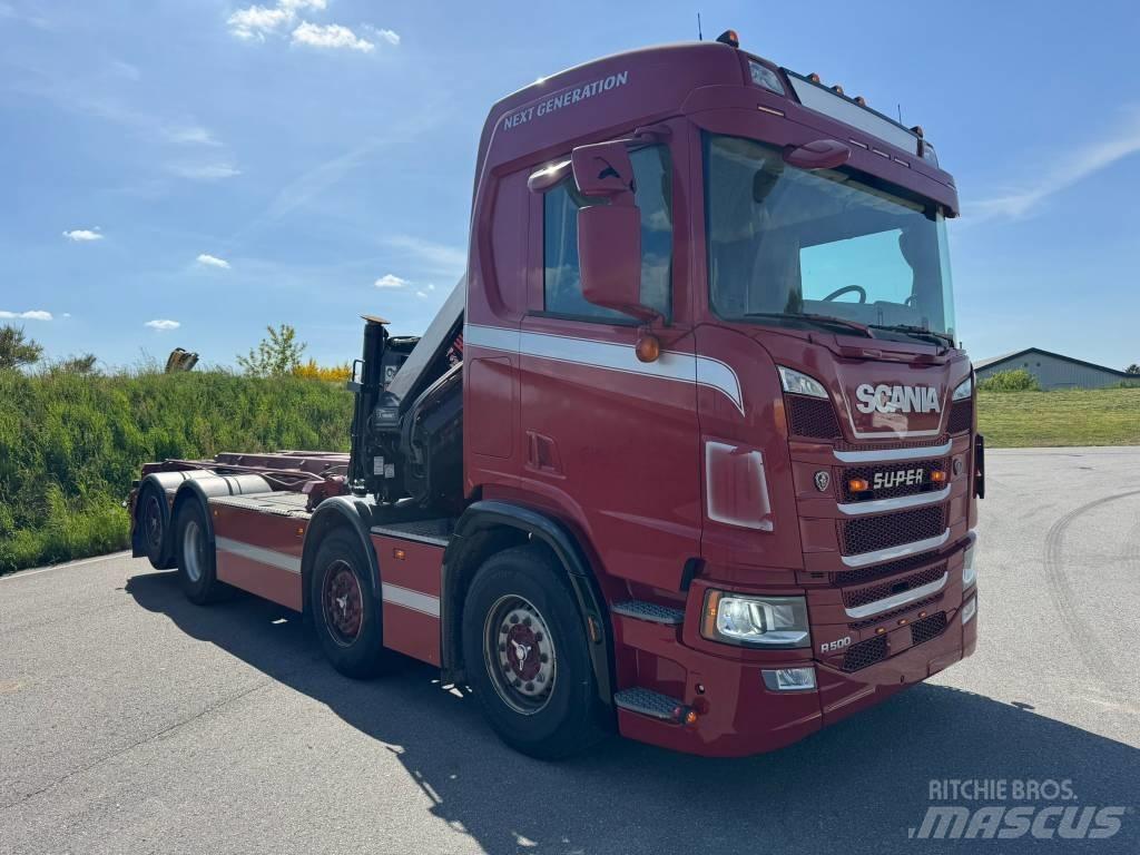 Scania R 500 CB Smagās mašīnas ar celtni