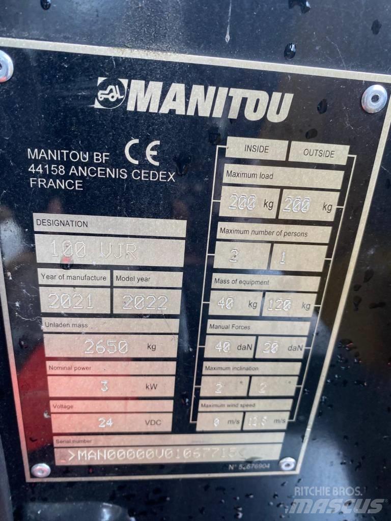 Manitou 100 VJR Vertikālie pacēlāji