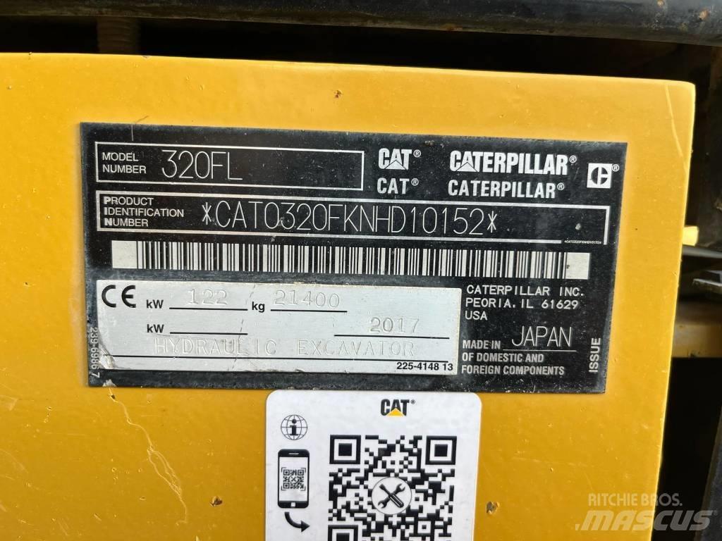 CAT 320 FL Kāpurķēžu ekskavatori
