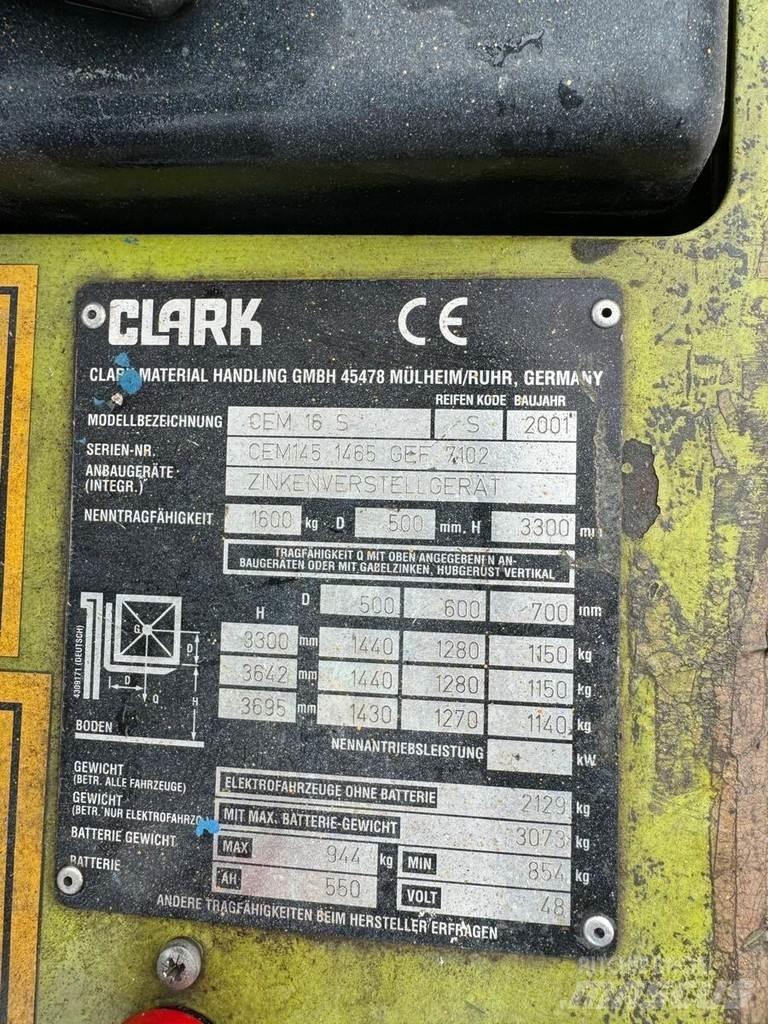 Clark CEM 16S Elektriskie iekrāvēji