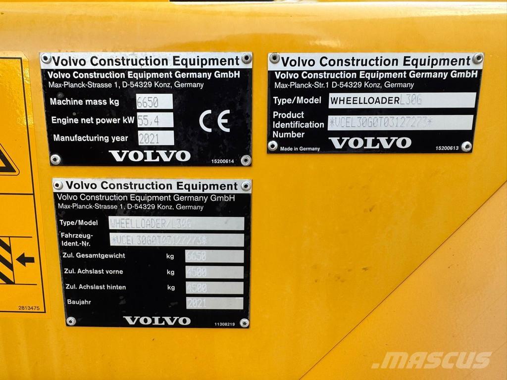 Volvo L30G Iekrāvēji uz riteņiem
