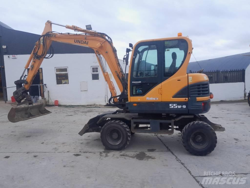 Hyundai R55 W-9 Ekskavatori uz riteņiem