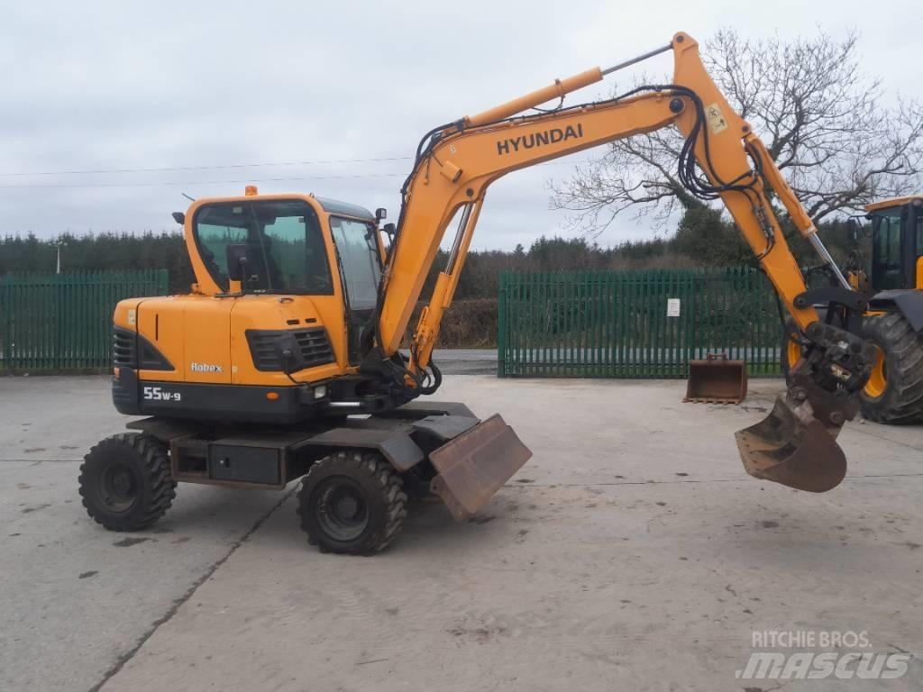 Hyundai R55 W-9 Ekskavatori uz riteņiem