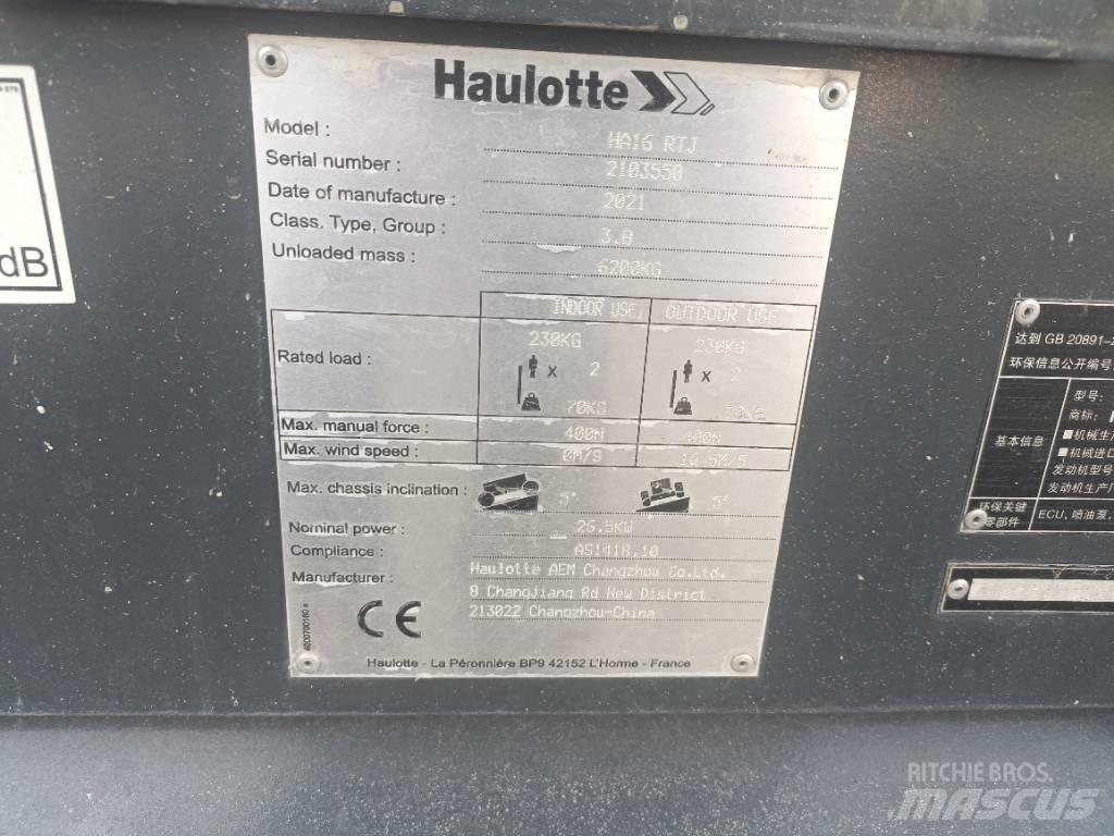 Haulotte HA16RTJ Strēles pacēlāji