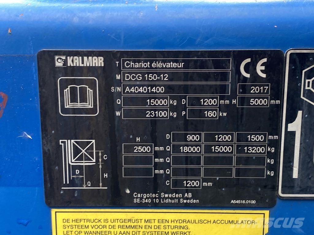Kalmar DCG150-12 Tehnika ar dīzeļa dzinēju