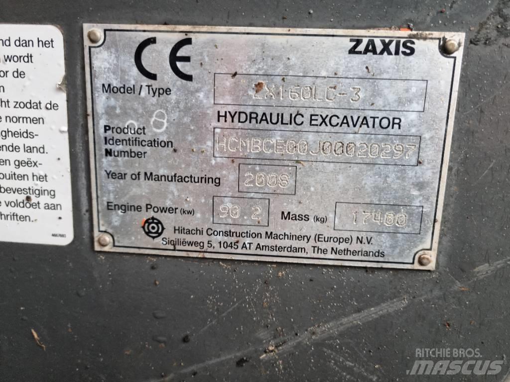 Hitachi ZX 160 Kāpurķēžu ekskavatori