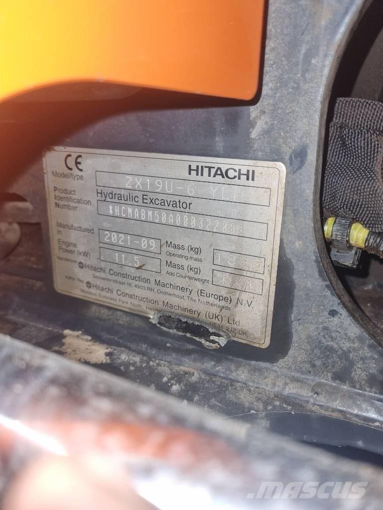 Hitachi ZX 19 U Mini ekskavatori < 7 t