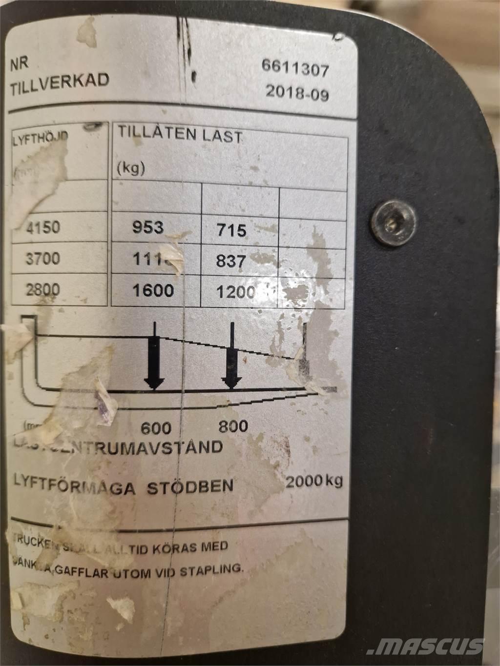 Toyota SPE160L Pašgājēji krautnētāji
