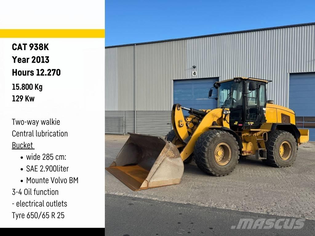 CAT 938 K Iekrāvēji uz riteņiem